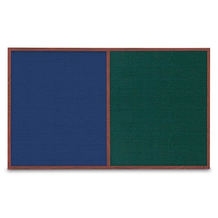 United Visual Products Enclosed Corkboard, 1 Door, 18"x24", 4" Fra UV3400-BRONZE-AMETHY